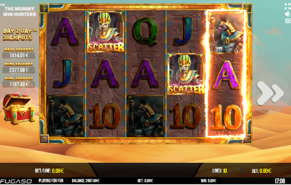The Mummy Win Hunters slot scatter